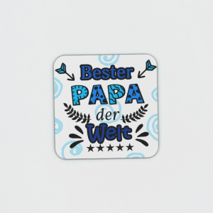 Bester Papa Blau Untersetzer