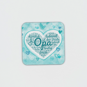 opa untersetzer hellblau