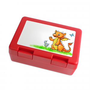 Drachen Brotdose Rot