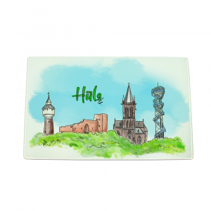 Hüls Skyline Glasbrettchen