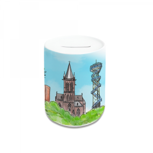 Hüls Skyline Spardose Vorne