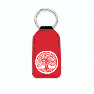Lebensbaum Schlüsselanhänger Rot