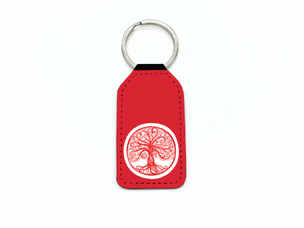 Lebensbaum Schlüsselanhänger Rot