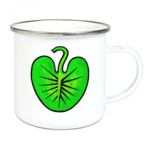 Emailletasse Mummelblatt