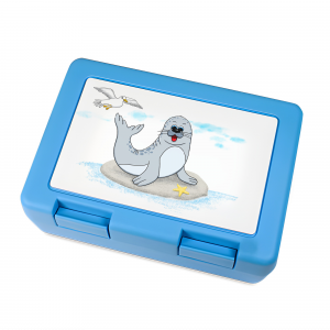 Robben Brotdose Hellblau