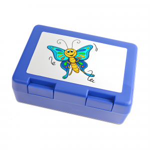 Schmetterling Brotdose Blau