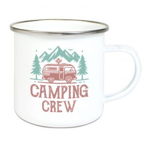 Emailletasse Camping Crew
